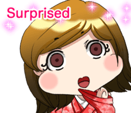 Cute funny baby English sticker #15730373