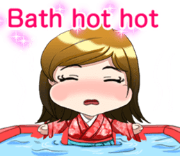 Cute funny baby English sticker #15730381