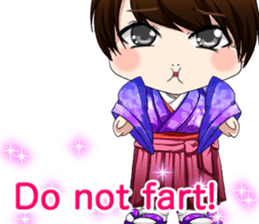 Cute funny baby English sticker #15730382