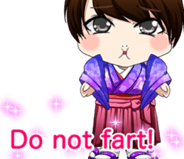 Cute funny baby English sticker #15730382