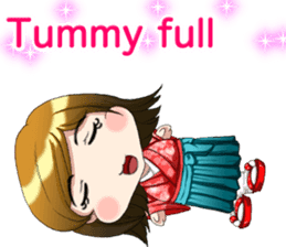 Cute funny baby English sticker #15730385