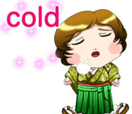 Cute funny baby English sticker #15730388