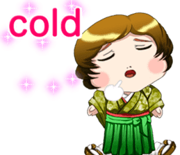 Cute funny baby English sticker #15730388