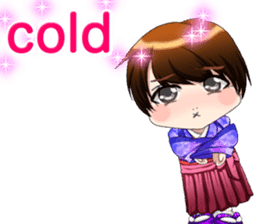 Cute funny baby English sticker #15730390