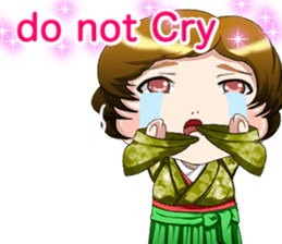 Cute funny baby English sticker #15730392