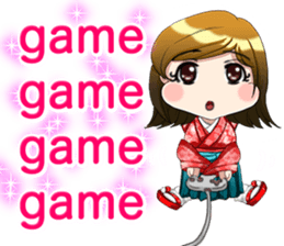 Cute funny baby English sticker #15730393