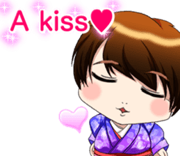 Cute funny baby English sticker #15730398