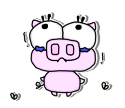 Maybe oink -Immobile ver.1- sticker #15732495