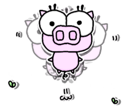Maybe oink -Immobile ver.1- sticker #15732498
