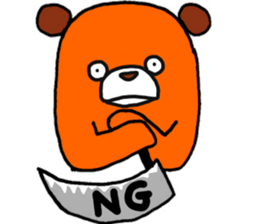 Daily Orange bear sticker #15733746