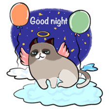 Grumpy Cute Cat sticker #15734583