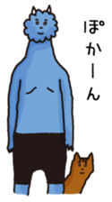 Gentle blue demon sticker #15735315