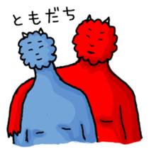 Gentle blue demon sticker #15735321