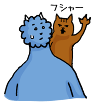 Gentle blue demon sticker #15735327