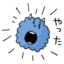 Gentle blue demon sticker #15735353