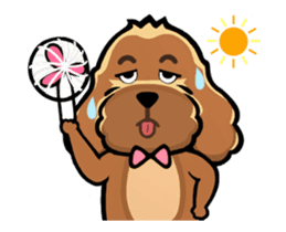 "Sara" Cute Dog sticker #15736079