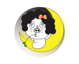 A Little Pig named Nippi Daily Animated sticker #15736372