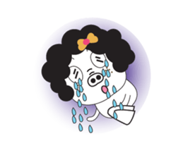 A Little Pig named Nippi Daily Animated sticker #15736376