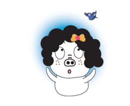 A Little Pig named Nippi Daily Animated sticker #15736378