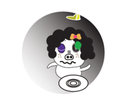 A Little Pig named Nippi Daily Animated sticker #15736380