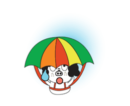 A Little Pig named Nippi Daily Animated sticker #15736385