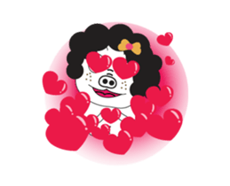 A Little Pig named Nippi Daily Animated sticker #15736387