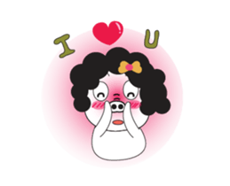 A Little Pig named Nippi Daily Animated sticker #15736388