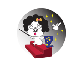 A Little Pig named Nippi Daily Animated sticker #15736389