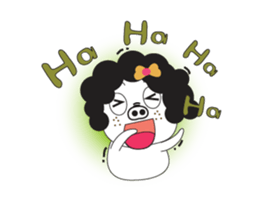 A Little Pig named Nippi Daily Animated sticker #15736390