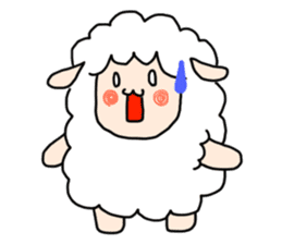I am cute sheep sticker #15736406
