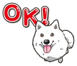 Wanko-Biyori Japan Spitz sticker #15736907