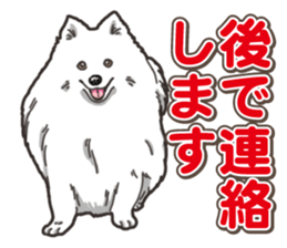 Wanko-Biyori Japan Spitz sticker #15736918