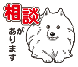 Wanko-Biyori Japan Spitz sticker #15736934