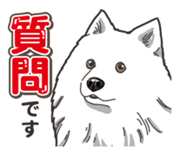 Wanko-Biyori Japan Spitz sticker #15736935