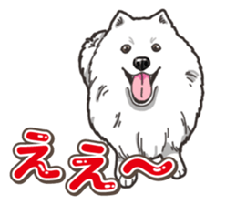 Wanko-Biyori Japan Spitz sticker #15736936