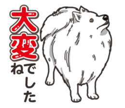 Wanko-Biyori Japan Spitz sticker #15736937