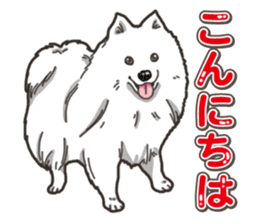 Wanko-Biyori Japan Spitz sticker #15736939