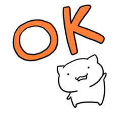 The white cat "ZN" sticker #15737082