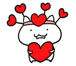 The white cat "ZN" sticker #15737085