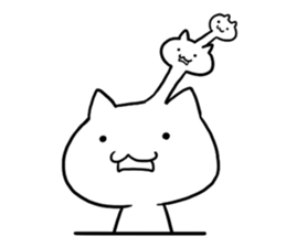 The white cat "ZN" sticker #15737095
