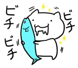 The white cat "ZN" sticker #15737107