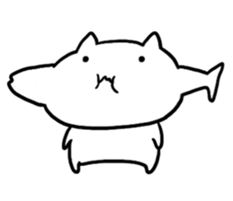 The white cat "ZN" sticker #15737108