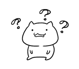 The white cat "ZN" sticker #15737115