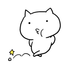 The white cat "ZN" sticker #15737118