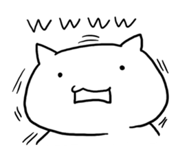 The white cat "ZN" sticker #15737121