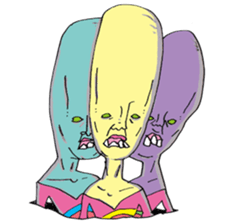 Ugly alien real sticker #15737865