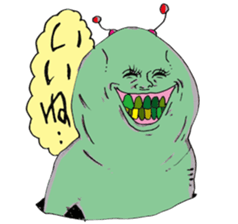 Ugly alien real sticker #15737872
