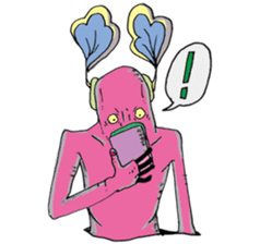 Ugly alien real sticker #15737882