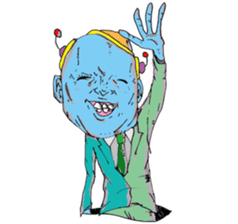 Ugly alien real sticker #15737893