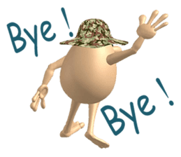 3D Egg Country part2: Funny Greeting sticker #15738012